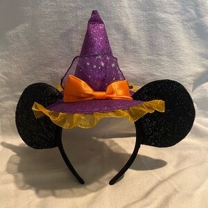 Halloween Disney Minnie Mouse Witch Hate Ears Headband!